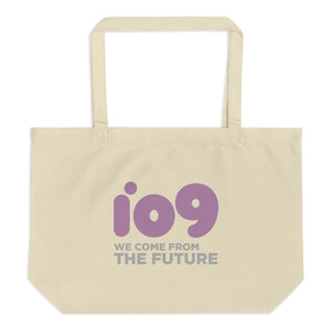 "io9 We Come From The Future" Large Tote Bag