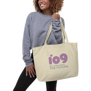 "io9 We Come From The Future" Large Tote Bag