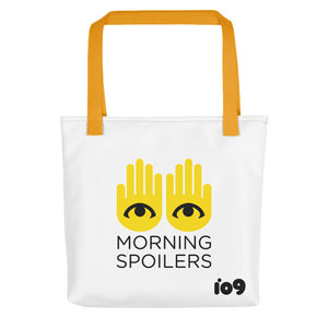 "Morning Spoilers" Colored Strap Tote Bag