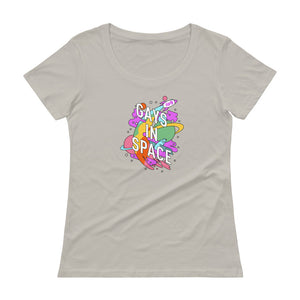 Gays In Space Scoopneck T-Shirt